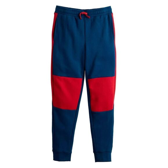 Kids 7-20 Tek Gear Ultrasoft Fleeve Colorblock Joggers  Regular & Husky‎ Size XL - Picture 1 of 11